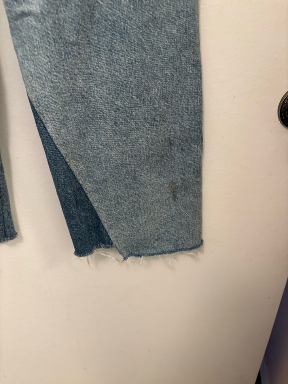 ZARA PATCHWORK LOW-RISE TRF BOYFRIEND JEANS 2 y2k - Picture 4 of 5